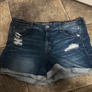 Blue Denim Women Shorts